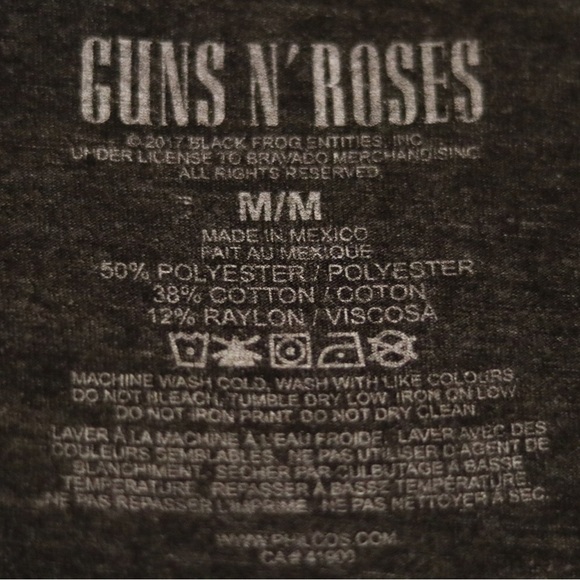 2 FOR $25 2017 guns and roses tshirt - Picture 6 of 6